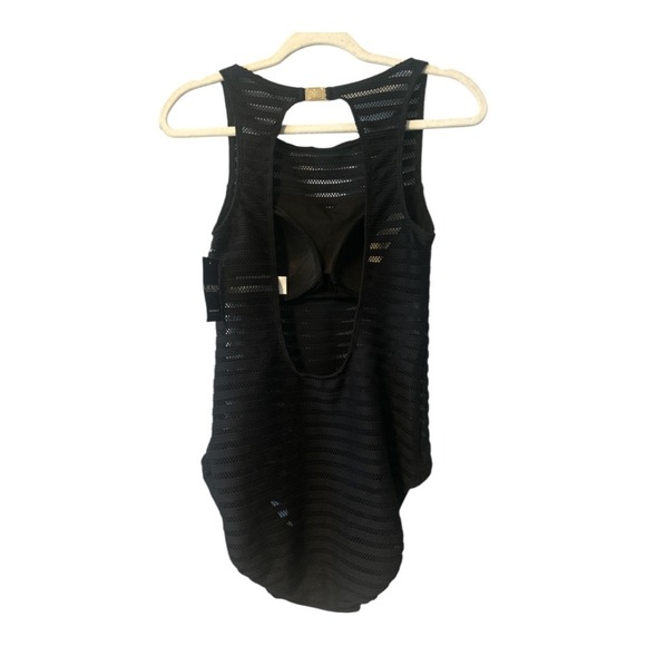 Lauren Ralph Lauren Womens Black Mesh One-Piece Swimsuit, Size 12 - Picture 4 of 9